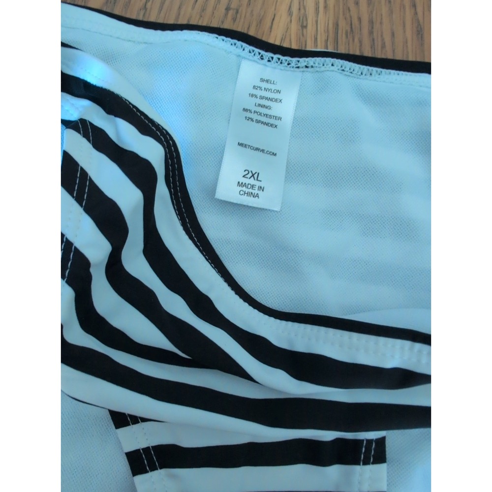NWT New Womens Meet Curve Bikini Swimsuit Side Tie Bottoms Halter Top 2XL - Picture 4 of 4